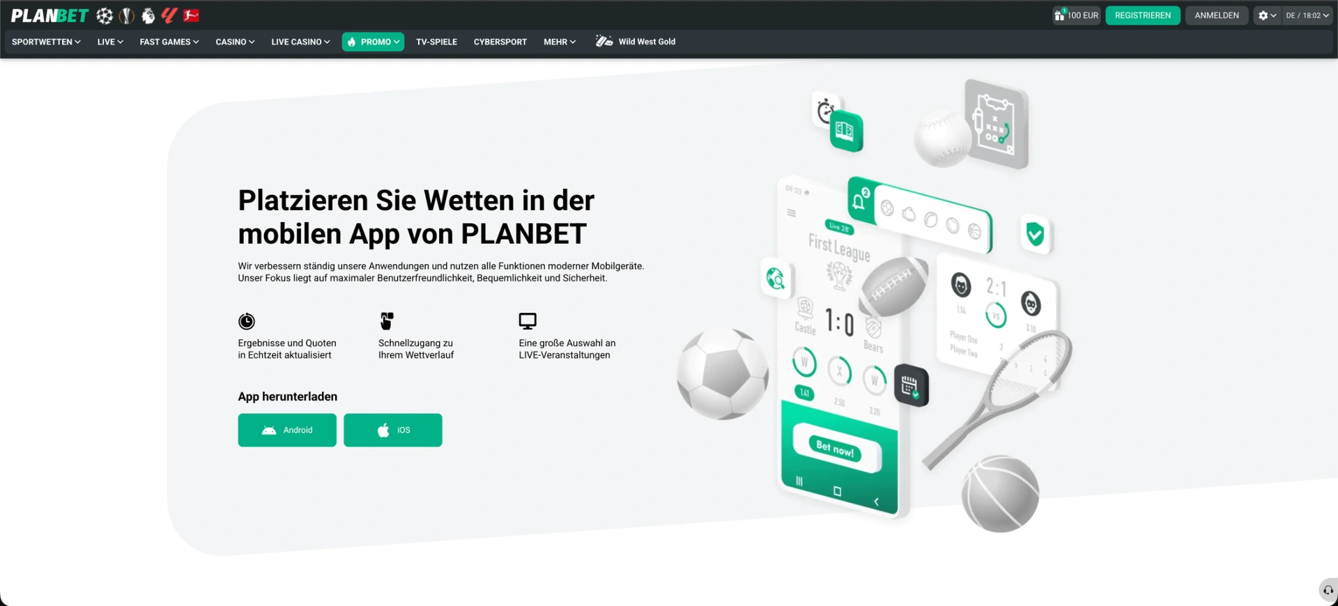 PlanBet App bei PlanBet