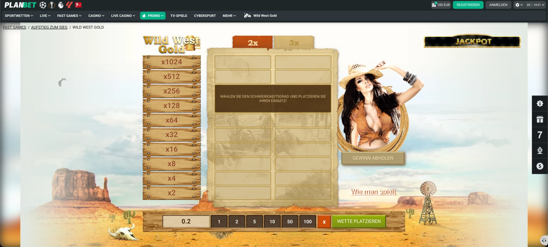 Wild West Gold bei PlanBet